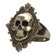 Ready to Ship Hot Sale Popular Jewelry Vintage Style Skull Ring